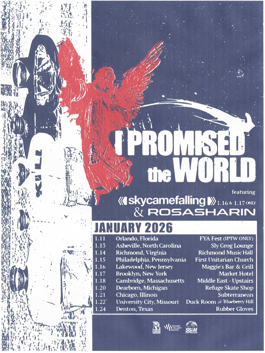 I Promised The World 2026 concert poster